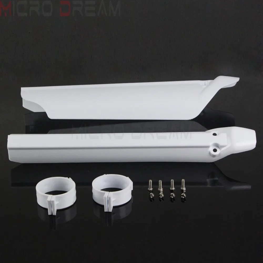 2pcs White Motocross Fork Guards Protector for Kawasaki Honda Suzuki Yamaha EXC SX CRF DRZ KLX WRF YZF 125 250 300 426 450