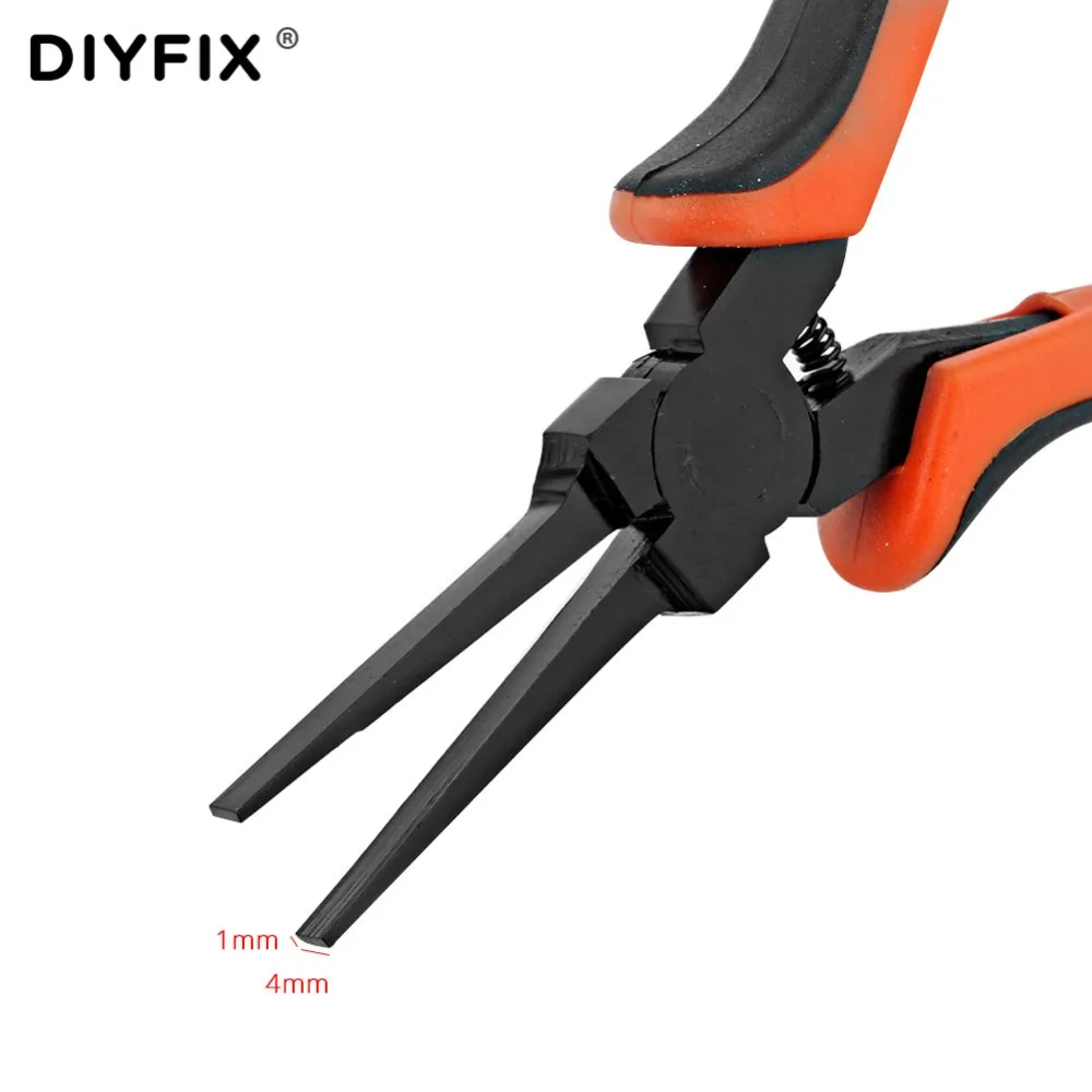 Плоскогубцы для бисероплетения DIYFIX, тонкие плоскогубцы с плоскими иглами для изготовления ювелирных изделий и рукоделия, инструмент для бисероплетения и бусин