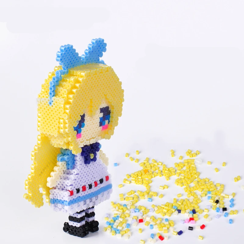 Kit de perles Hama, 72 couleurs, 39000 pièces, 5mm/2.6mm, Puzzle 3D, bricolage, jouet artisanal créatif fait à la main pour enfants, cadeau