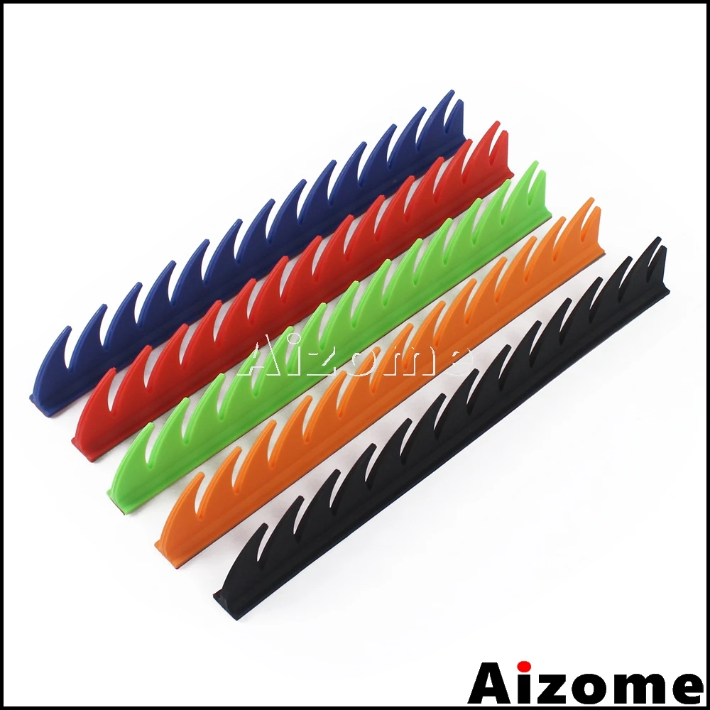 1x Rubber Motorcycle Helmet Mohawk Sticker Dirt Biker Punk Mohawk Biker Helmet Mohawks Spikes - Image 2
