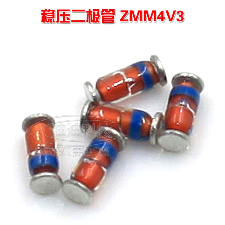 ZMM4V3 SOD80 LL34 1206ทรงกระบอกแก้ว0.5W 4.3V ใหม่ Patch Zener Diode