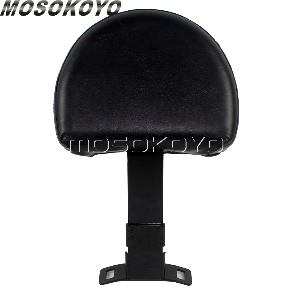 

25cm*20cm Black Motorcycle Adjustable Driver Backrest For Harley Touring Road Glide Road King PU Detachable Rider Backrest Pad