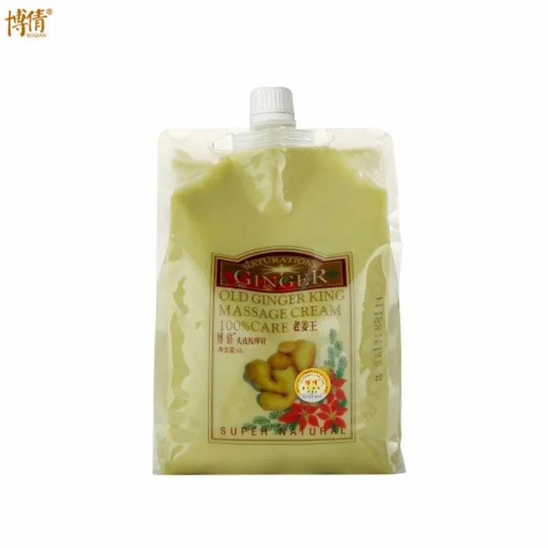 BOQIAN 1000ML Natural Ginger Essence Hair& Scalp Massage Cream Dandruff Oil Control Nourishing Repair Damaged Hair Care Products