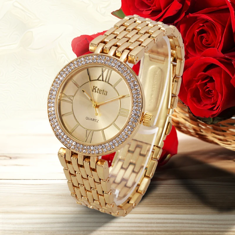 Women Watches Brand Luxury Diamond Gold Watch Ladies Quartz Wristwatch Woman Clock Relogio Feminino Relojes Mujer Hodinky