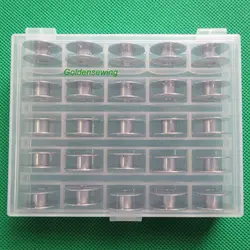 25 PCS HIGH QUALITY METAL BOBBINS FOR Juki TL-98P TL-98Q TL-98QE TL-2000Qi TL-2010Q +