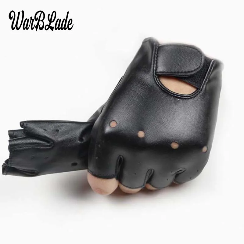 WarBLade 5-13 years kids gloves boys girls leather golves half fingerless glove half-finger children sport waterproof mittens