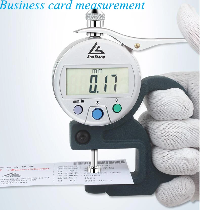 0-10mm Digital Display Thickness Meter Leather Thickness Gauge 0.01 mm LCD Digital Thickness Gauge Measurement Tool