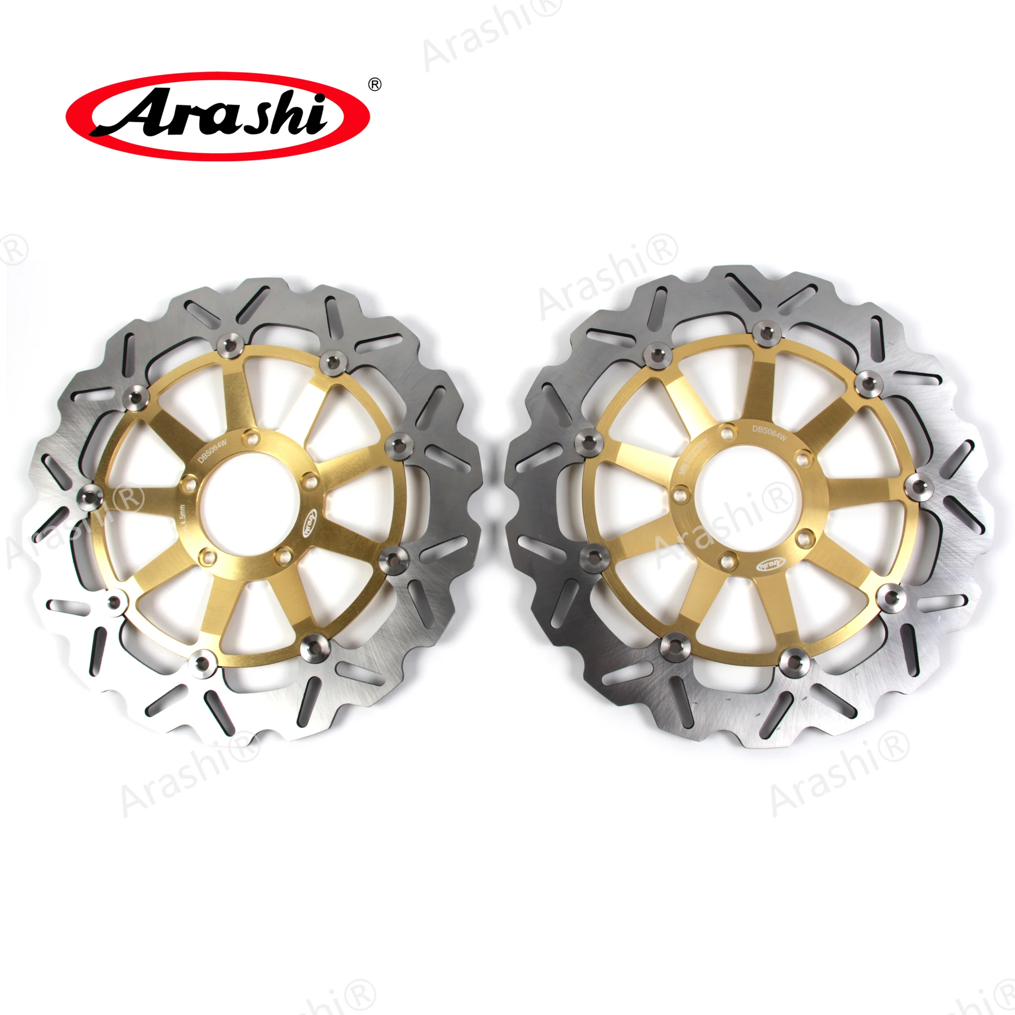 ARASHI Front Brake Rotors For DUCATI MONSTER 1100 S 1100S 2009 2010 CNC Disks Brake Discs MONSTER 1100 S ABS 1100S 2010