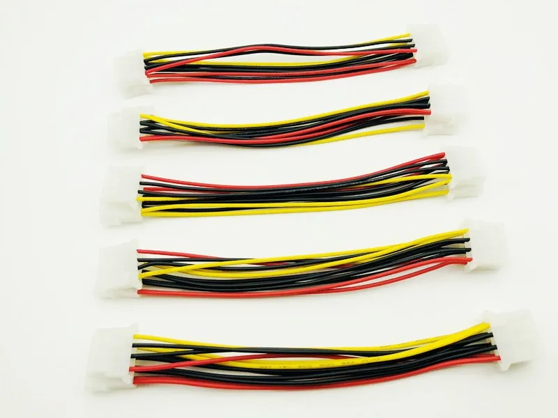 

5PCS 4Pin Power Cable 4Pin Molex Male to 3 Port Molex IDE Female Power Supply Splitter Adapter Computer 4Pin IDE Power Cord NEW