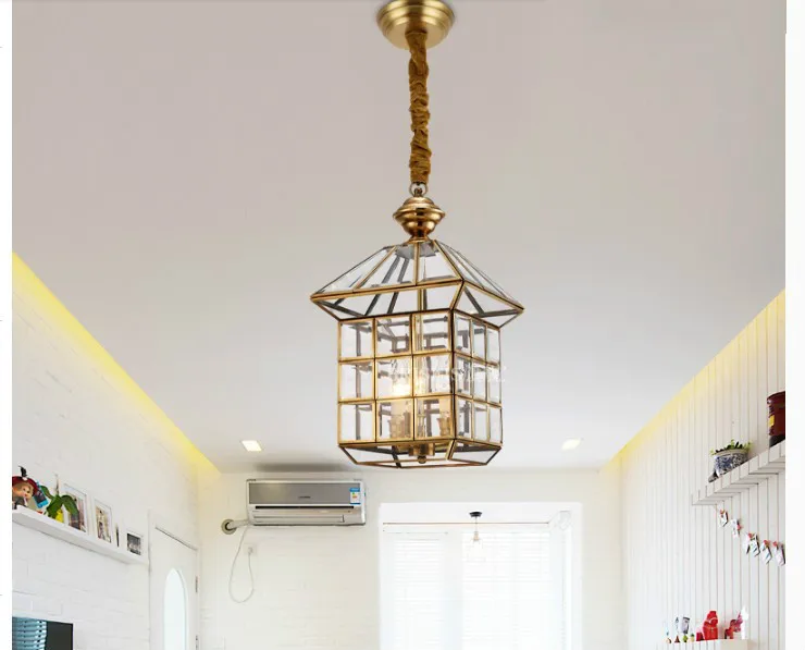 

Free Shipping Bronze Glass Pendant Lights Golden Bronze Pendant Lamp Indooe LED 110V/220V Pendant Light Hanging Lamp Fixture