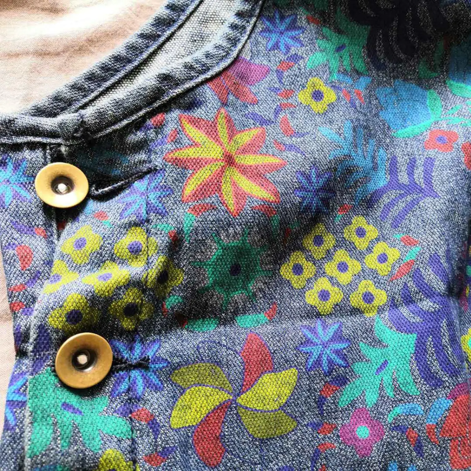 Monos vaqueros rasgados para mujer, peto de pierna ancha con pechera rayada de gran tamaño, mamelucos holgados, estampado Floral japonés Harajuku