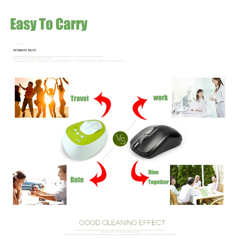 2023 CE-3200 Mini Contact Lens Ultrasonic Cleaner For Contact Lens Kit Daily Care Fast Cleaning Ultrasonic Baths