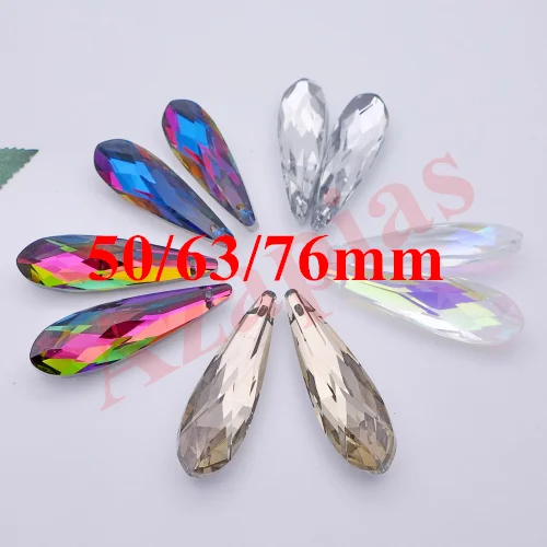 Wholesale 50/63/76/85mm Crystal Austrian Prism/Icicle/U Drop Charm/Pendant AAA Quality For Chandelier Christmas