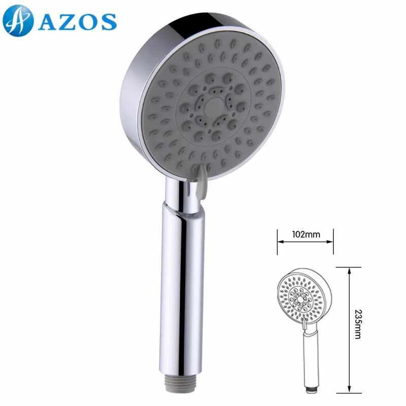 Bathroom Five Function Handheld Shower Showerhead Combo System Stainless Steel Hose Chrome FHS006