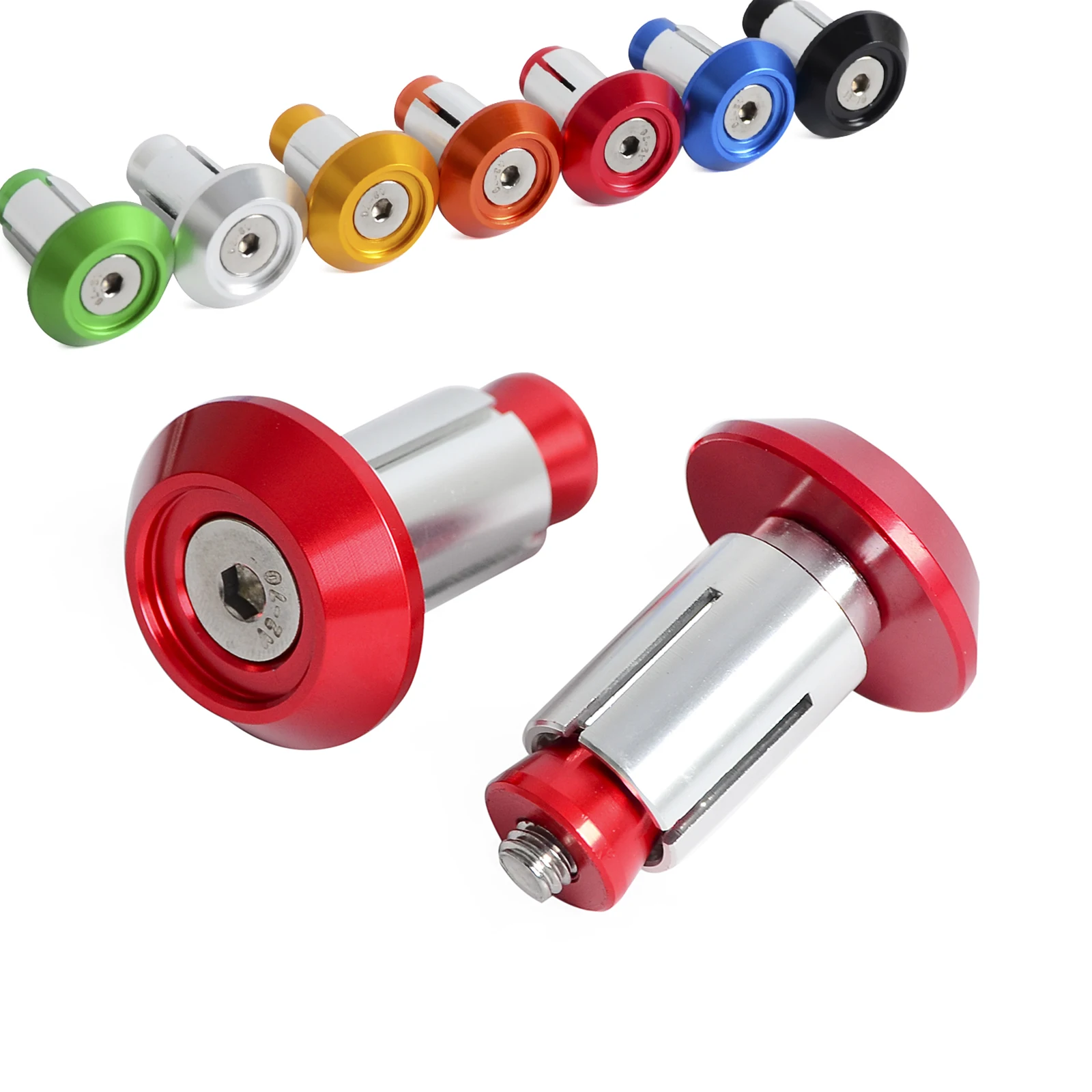 

Anodized CNC Handlebar End Plugs for Honda CR CRF XR XL TRX 125 150 230 250 450 650 Motocross Enduro Adventures ATVs Scooters