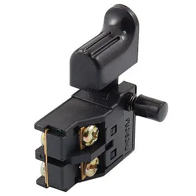 AC 250V 3A Plastic SPST Lock on Circular Saw Trigger Switch