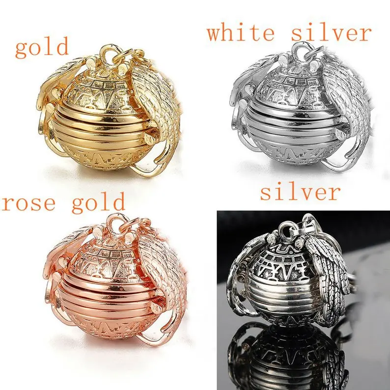 Vintage Magic Memory Fold Expand Photo Locket Pendant Necklace for Women Simple Long Chain Charm Necklace Party Boho Jewelry