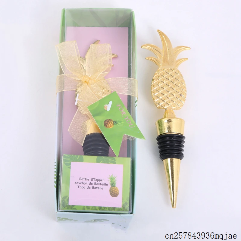 

50pcs Pineapple Wine Stopper Champagne Wine Bottle Stopper Bottle Stopper Vacuum Sealed Bridal Wedding Favors