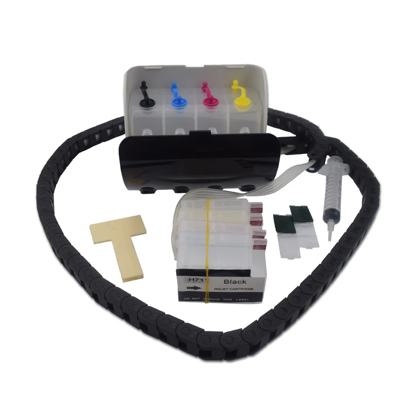 Bulk Ciss for HP711 Ink Supply System With Chip and hose Chain For HP Designjet T120 T520 Printer Permanent Use