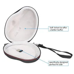 LTGEM EVA Hard Storage Travel Carry Case for Logitech MX ERGO Advanced Wireless Trackball Mouse