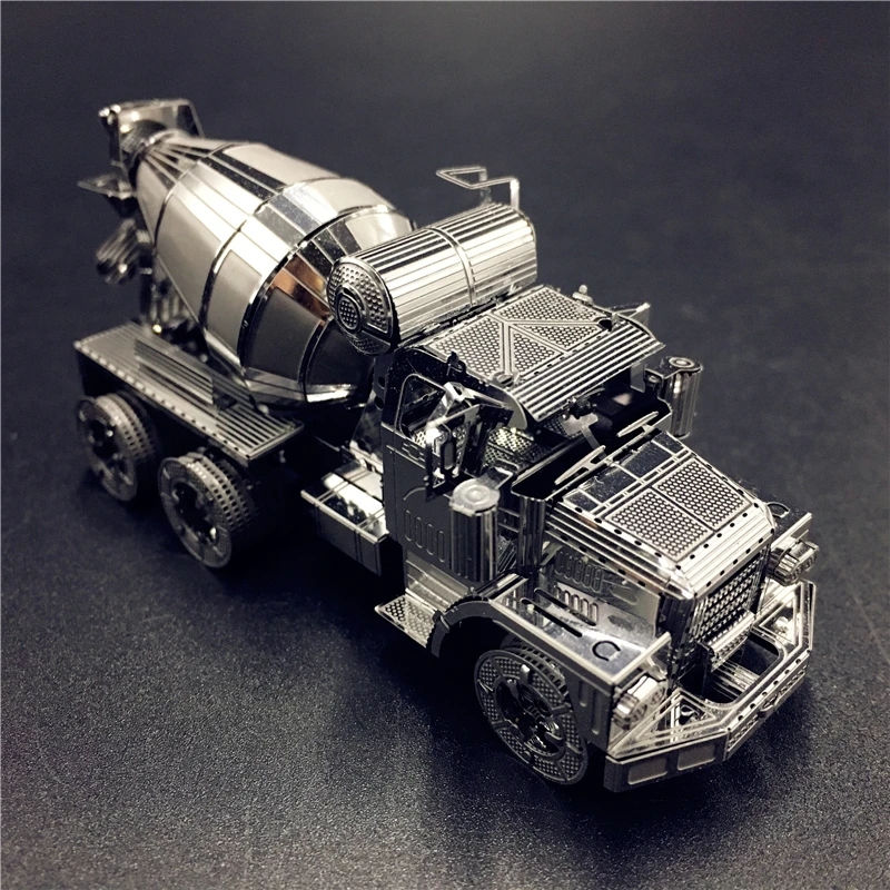 IRON STAR 3D Metal Puzzle kit CEMENT MIXER Engineering Vehicle Assembly Model DIY 3D Laser Cut Model Toy Gifts for adult