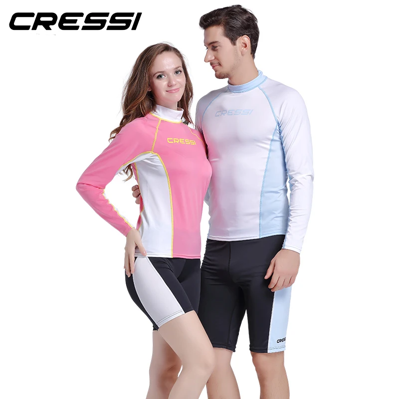 Cressi Separated Rash Guard and Pants Anti-Uv Surfing Suit for Adults Men's and Women's