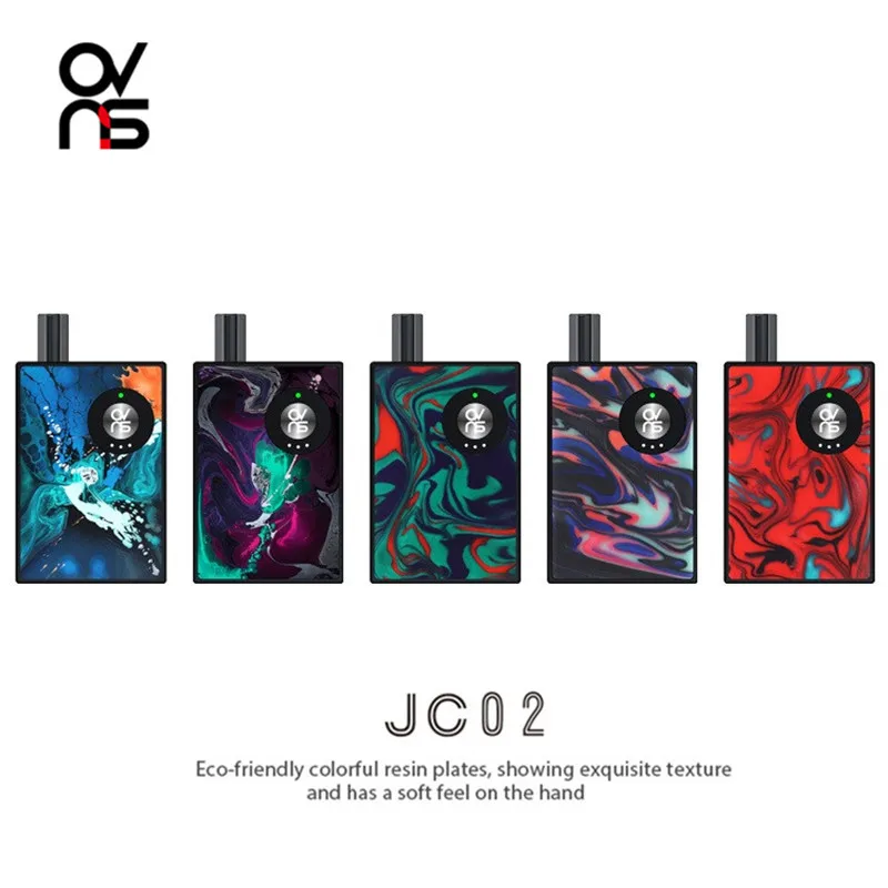 

OVNS JC02 Electronic Cigarette Vaporizer 650mAh Battery 1.2ohm Ceramic Coils 1ml Cartridge Vaper vs Orion Q Pod Kit