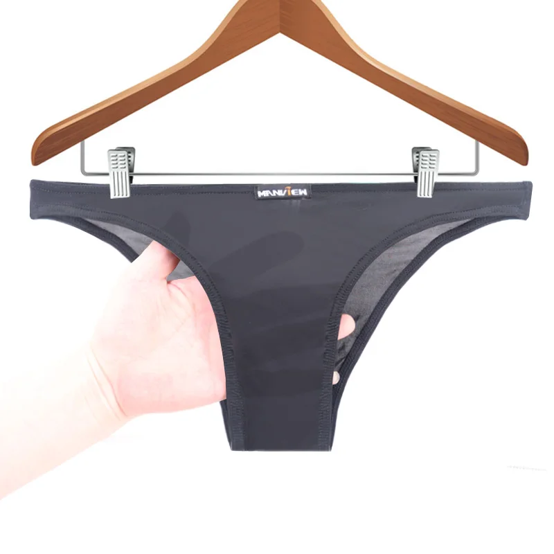 New Men Ultrathin Ice silk Traceless A chip Style Briefs Male underwear Sexy Men panties Ropa Interior Hombr A189261