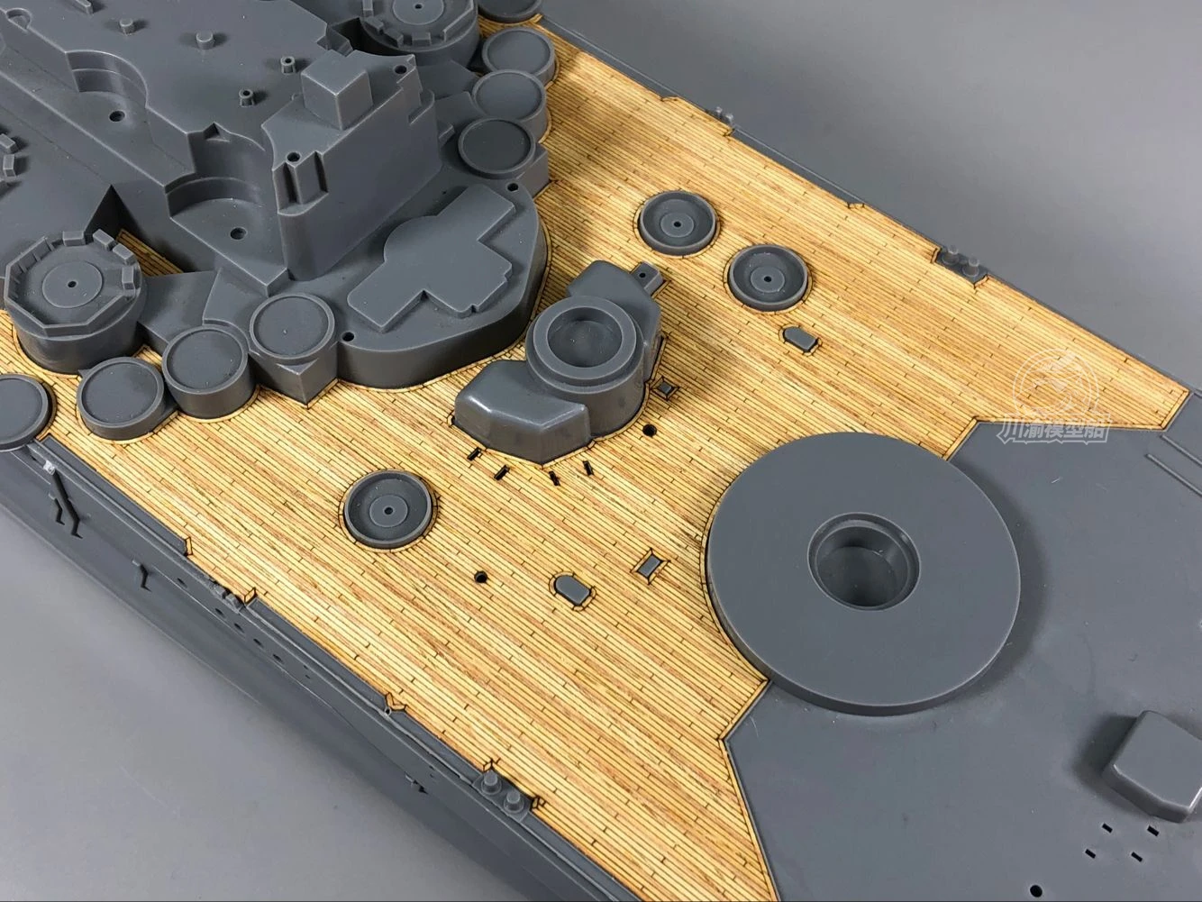 Baralho de madeira em escala 1/350 para tamiya 78031, musashi modelo japonês para batalha, cy350041