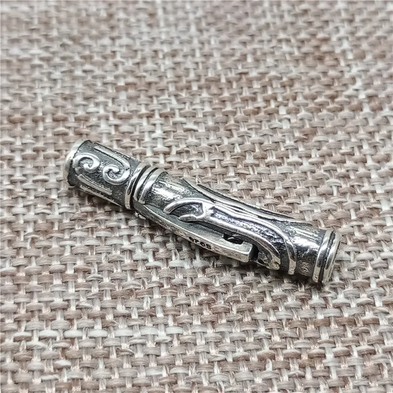 

925 Sterling Silver Bayonet Glue-in Tube Clasp for Bracelet Necklace Leather Cord
