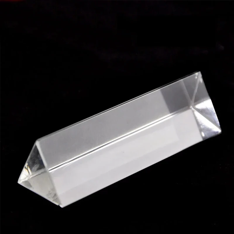 20*20*20*80MM Right Angle Reflecting Triangular Prism K9 Optical Glass For Teaching Light Spectrum