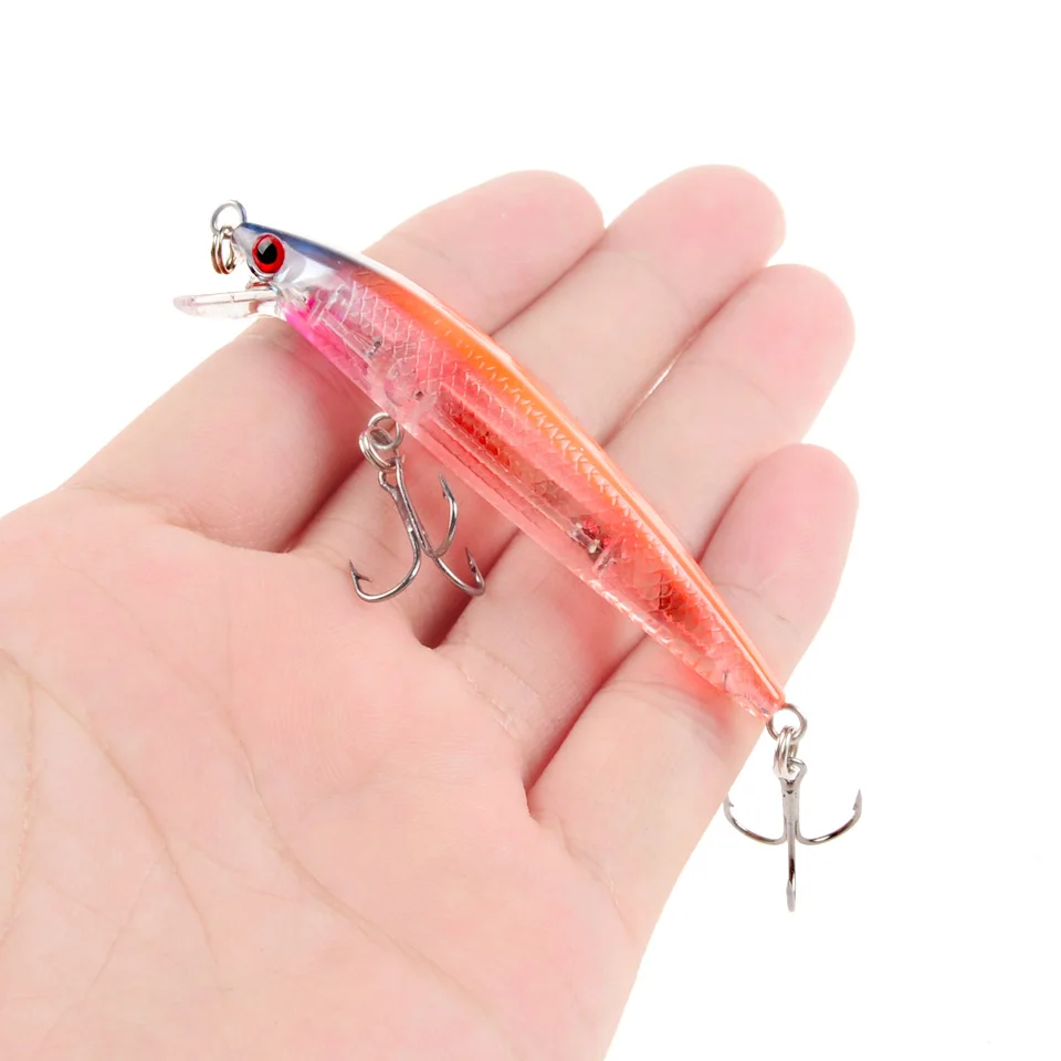 LINGYUE Small Slight Minnow Hard Wobbler 70mm 5g Suspending Crankbait Isca Artificial Baits For Bass Carp Pesca Tackle Leurre