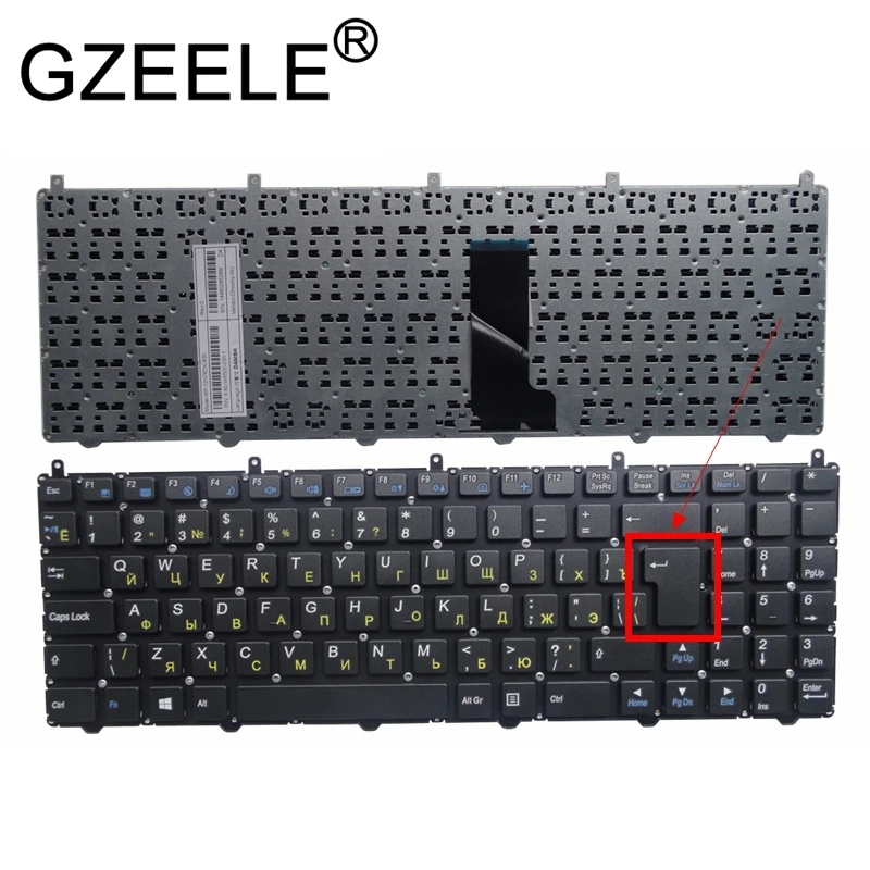 Keyboard for DNS Clevo W650 W650SRH W655 W650SR W650SC R650SJ W6500 W650SJ w655sc w650sh MP-12N76SU-4301 DEXP Atlas H104 H105