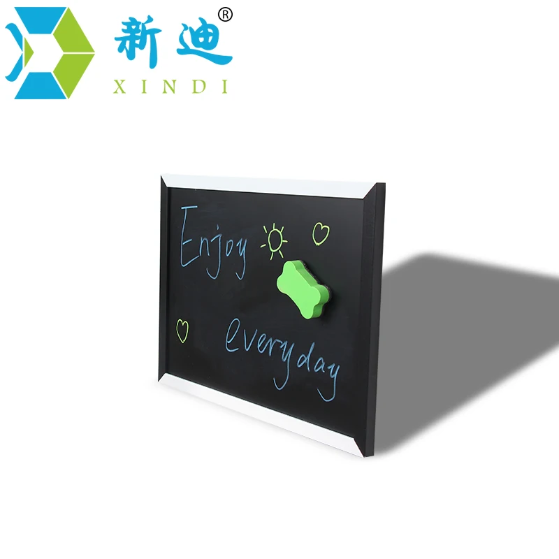 XINDI New Magnetic Blackboard MDF Black & White Wooden Frame ChalkBoard 25*35cm Home Decorative Message Board For Notes Lousa