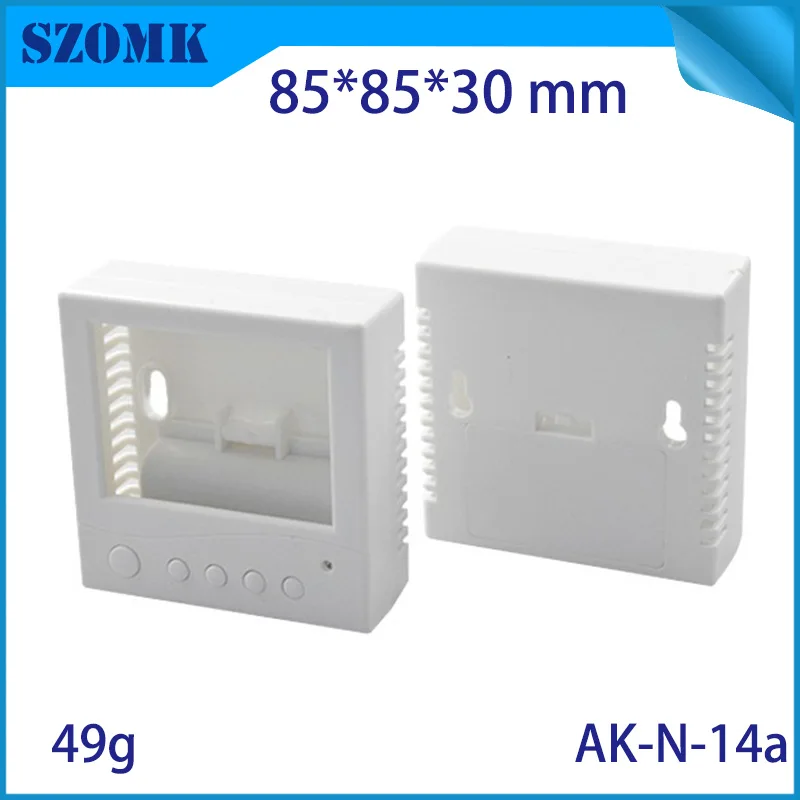 4 Pieces 85*85*30mm SZOMK enclosure plastic electronics 2X AA battery holder LCD junction box wall mounted enclosure outlet box