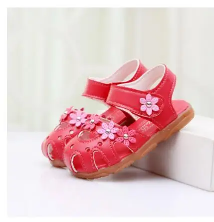 Kids Sandals Girls Summer 2017 New Dot Bow Shoes For Girls Fashion Princess Fish Head Kids Baotou children shoes cool Shoes