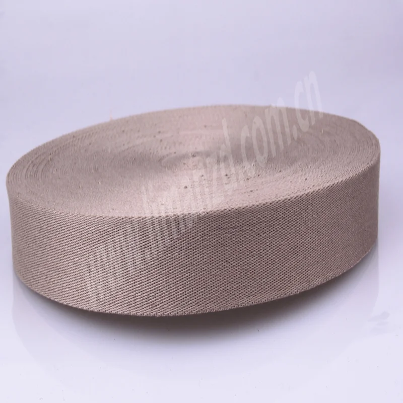 Beige Twill Cotton Belt Webbing 3.2 CM For Bag Strap/Laptop