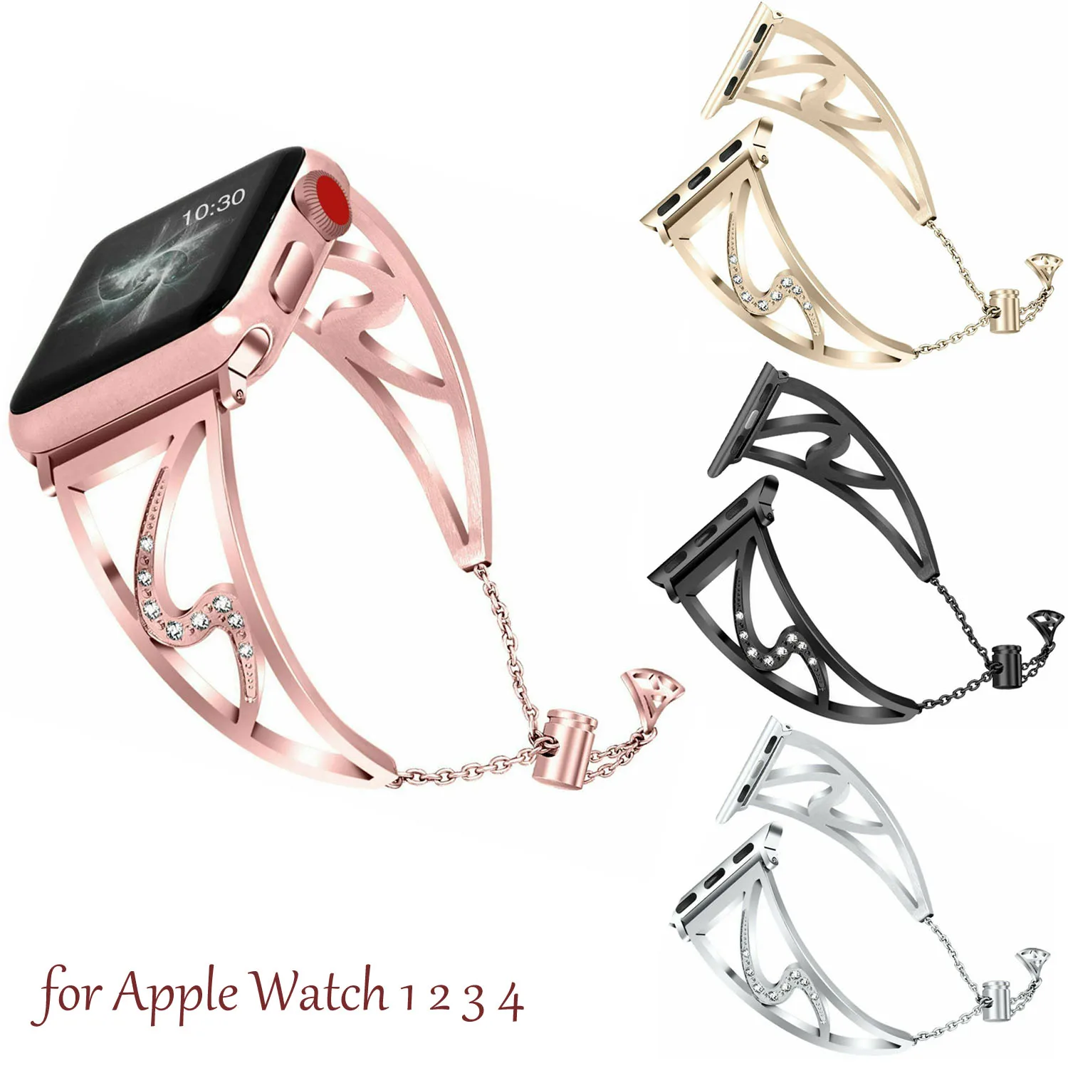 

Браслет из нержавеющей стали для Apple Watch Series 4 3 2 1 Band 38/40 мм 42/44 мм