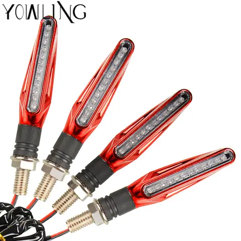 오토바이 LED 유연한 방향 지시등, 앰버 라이트, 혼다 MSX125 MSX 125 PCX 125 150 CBR 600 F4 F4i HORNET 250 CB650F