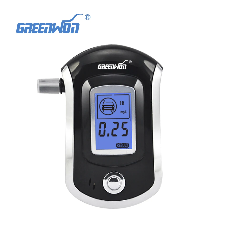 

10pcs/ Greenwon Patent update version with 5 mouthpieces breath alcohol tester 6000