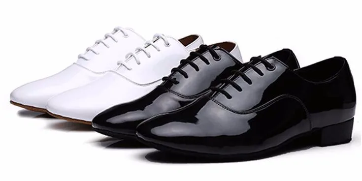 Discount Dance Shoes Man Latin Tango Dance Shoes Man Hot Sale Brand Boys Dancing Ballroom Rumba Samba Bull Low Heel Hight