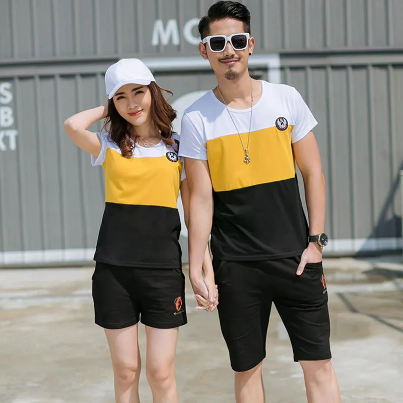 New Summer Family Matching Outfits Father Boy Mother Daughter Cotton Shirts Shorts Pants set Plus Size Family Clothing