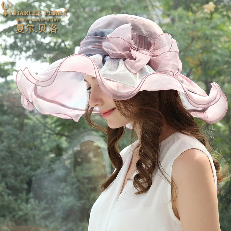 Silk Visor Hat Female Sunscreen Fashion Holiday Seaside Beach Hats Women Sun Protection Korean Version Summer Casual Cap H196