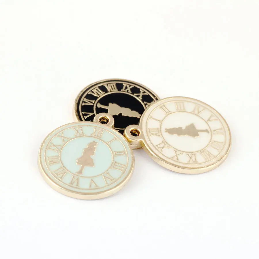 10pcs/lot 20*23mm Alice Girl Clock Accessories Watch Charms DIY Jewelry Necklace