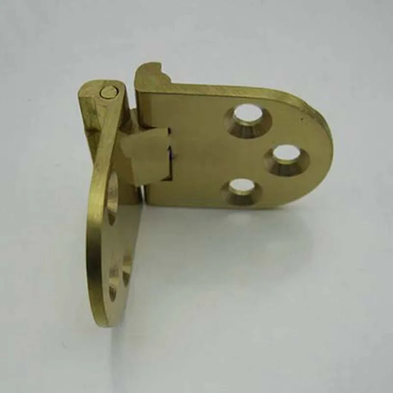 High Quality 4Pieces Solid Brass Folding Table Accessories Round Dining Table Flip Hinges KF429