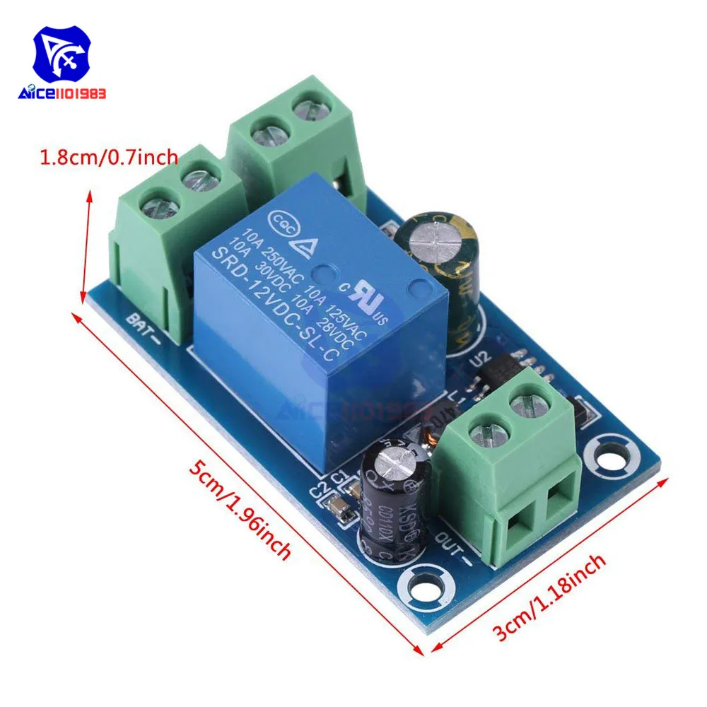 Diymore DC 5 V -48 V/DC 12 V -48 V Module de relais Module de Protection d'arrêt Module de commutation automatique UPS batterie de coupure d'urgence