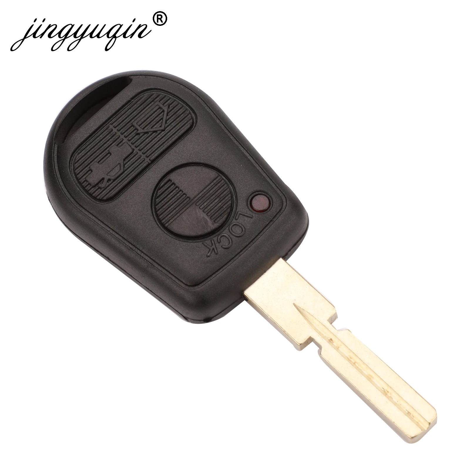 jingyuqin 2/3 Button Remote Key Shell Fit For BMW E31 E32 E34 E36 E38 E39 E46 Z3 Z4 Case Fob 3 BTN Uncut Key Fob Case