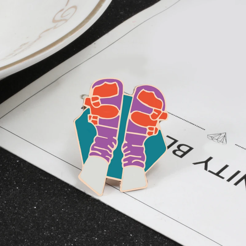 Cartoon Bicycle Cactus Tent Brooches Fashion Creative Travel Enamel Pin Child Backpack Badge Men Women Souvenir Brooch Jewelry