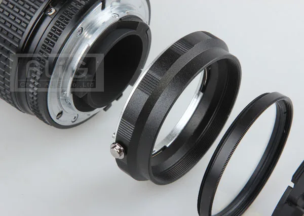 10 قطع لكاميرا نيكون DSLR ، عدسة ماكرو بحربة ia ، محول حماية عكسي ، حلقة إعادة تركيب 52 مللي متر
