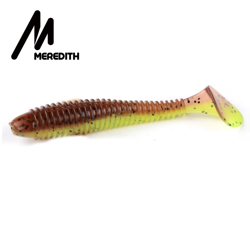 Meredith 10pcs/Lot 7.5cm Tube with Long Tail Soft Baits for Any Fishing Rigs